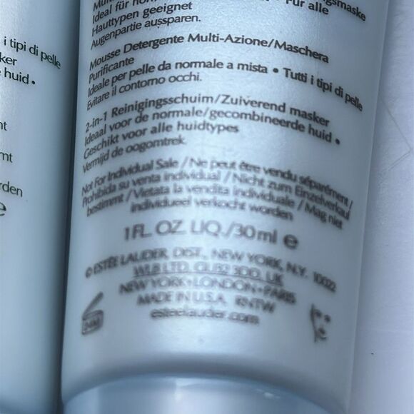 Bundle of two Estee Lauder Perfectly Clean Foam Cleanser Duo -each 1 Oz - Picture 4 of 4